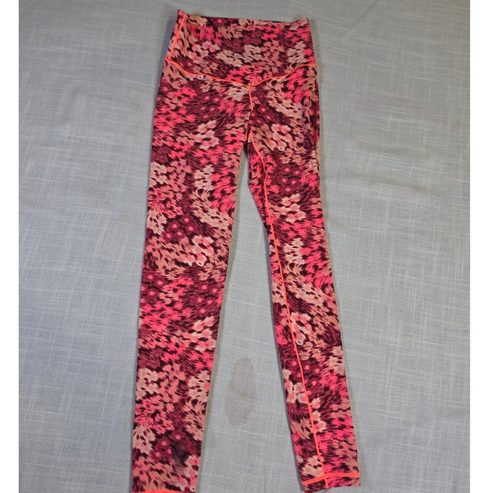 Offline by Aerie Real Me Xtra High Rise 7/8 Leggings Pink Orange Print XS